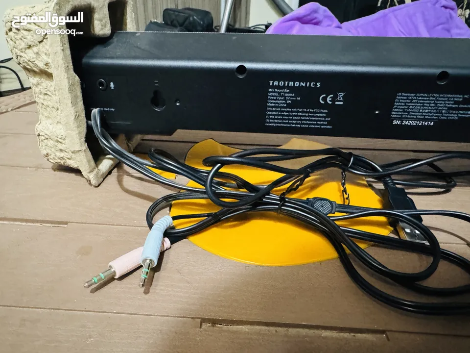 سماعة Taotronics بسلك  تشبك على اللابتوب و الكومبيوتر و التليفزيون و التليفونات  مستوردة من الكويت.