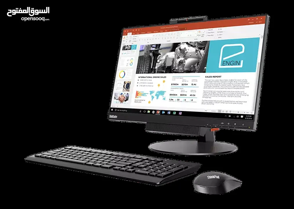 كمبيوتر لينوفو شاشة مدمجة Lenovo ThinkCentre TIO22Gen3: كل ما تحتاجه في جهاز واحد!