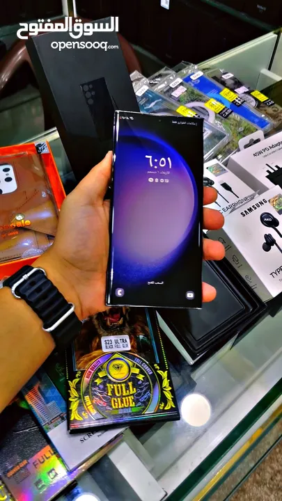 عرض خااص :Samsung S23 ultra 513gb بالذاكرة العملاقة الهاتف بحالة الوكالة مع ملحقاته بأقل سعر
