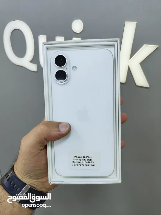 IPHONE 16 PLUS (128GB) USED /// ايفون 16 بلس ذاكرة 128 مستعمل وكاله