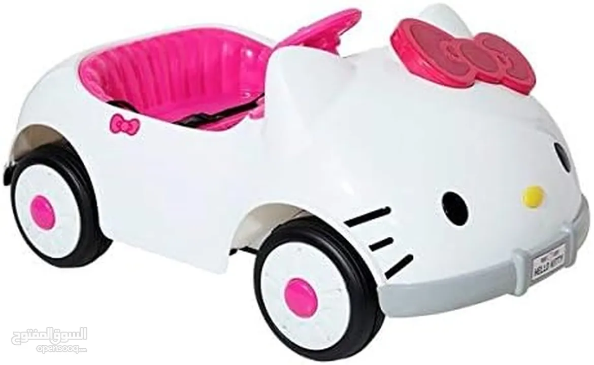 سياره hello kitty اصليه  شحن مع ريموت ومسجل فلاش ميموري واضاءه 12 فولت من عنر سنه لغايه 7 سنوات