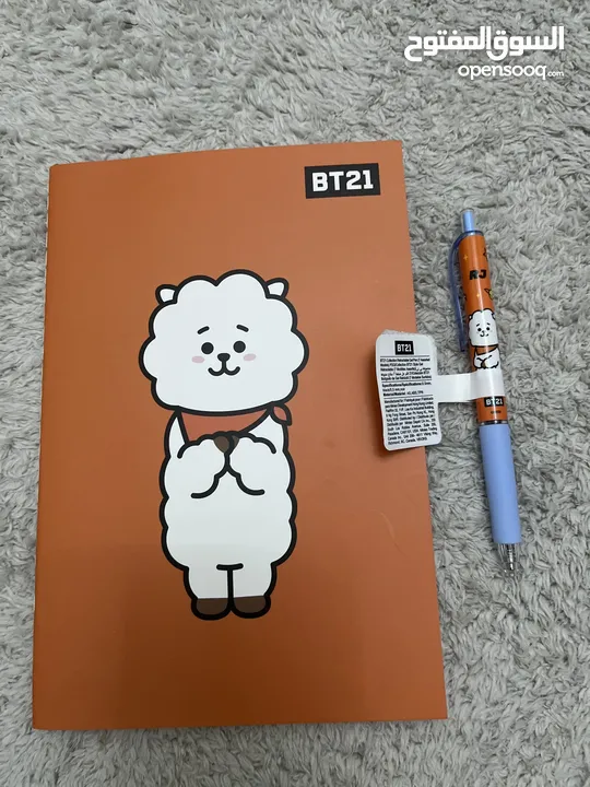دفتر وقلم bt21