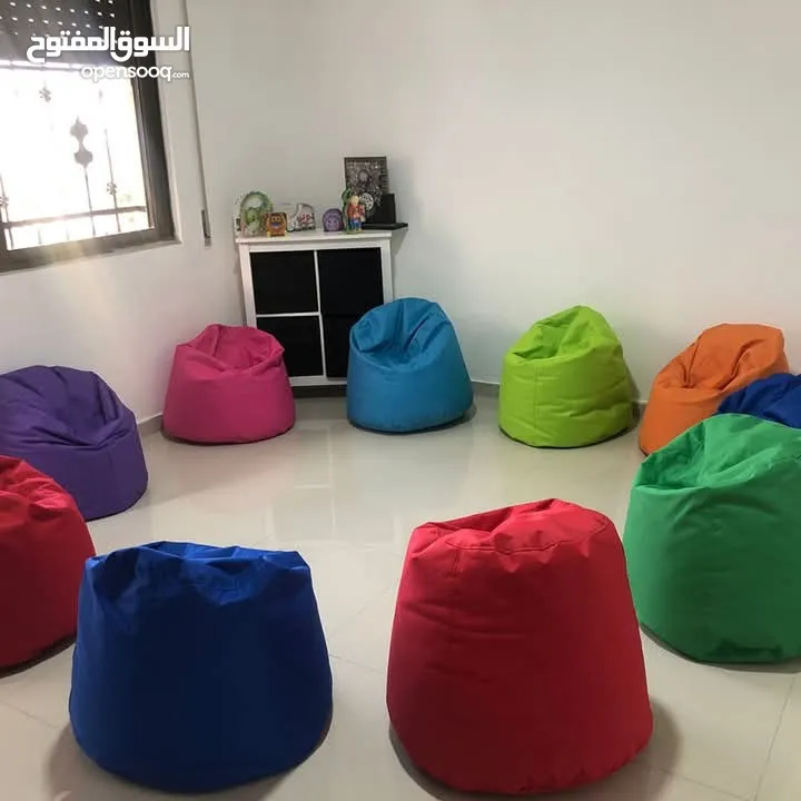 بفات بين باق bean bag مقاعد قماش ووتر بروف محشو بوليسترين. خدمة التوصيل لجميع المحافظات