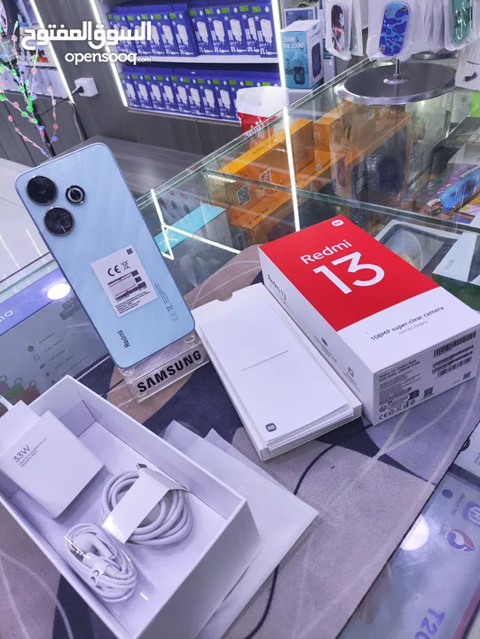 الحبه بتحكي من نضافتها - REDMI 13  جيجا 256 رام 8 معها كامل اغراضها الاصلية متوفر توصيل