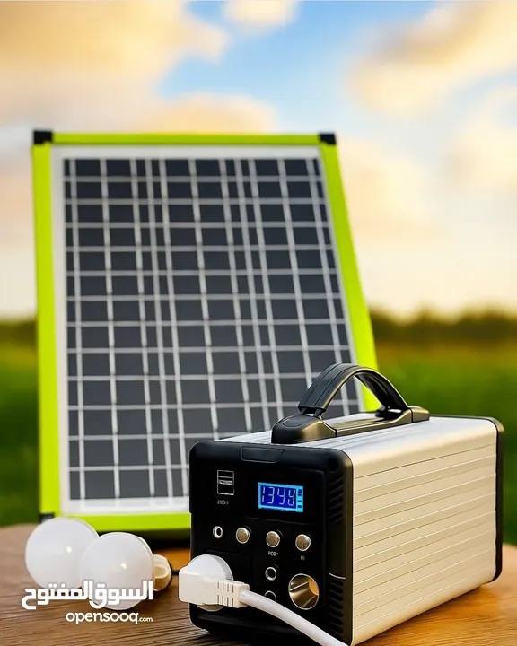 بطارية تخزين مع لوح الطاقة الشمسية 300 واط