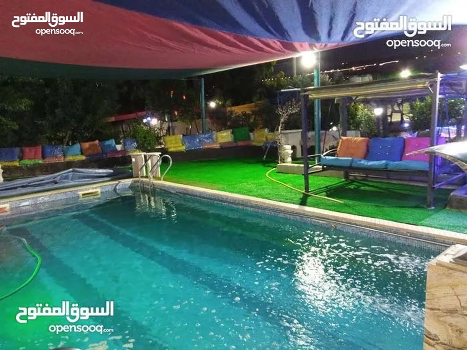 مزرعة للإيجار اليومي والاسبوعي والشهري مساحة كبيرة  مسبح / جاكوزي جلسات هادئة  غرف مكيفة مطبخ مجهز