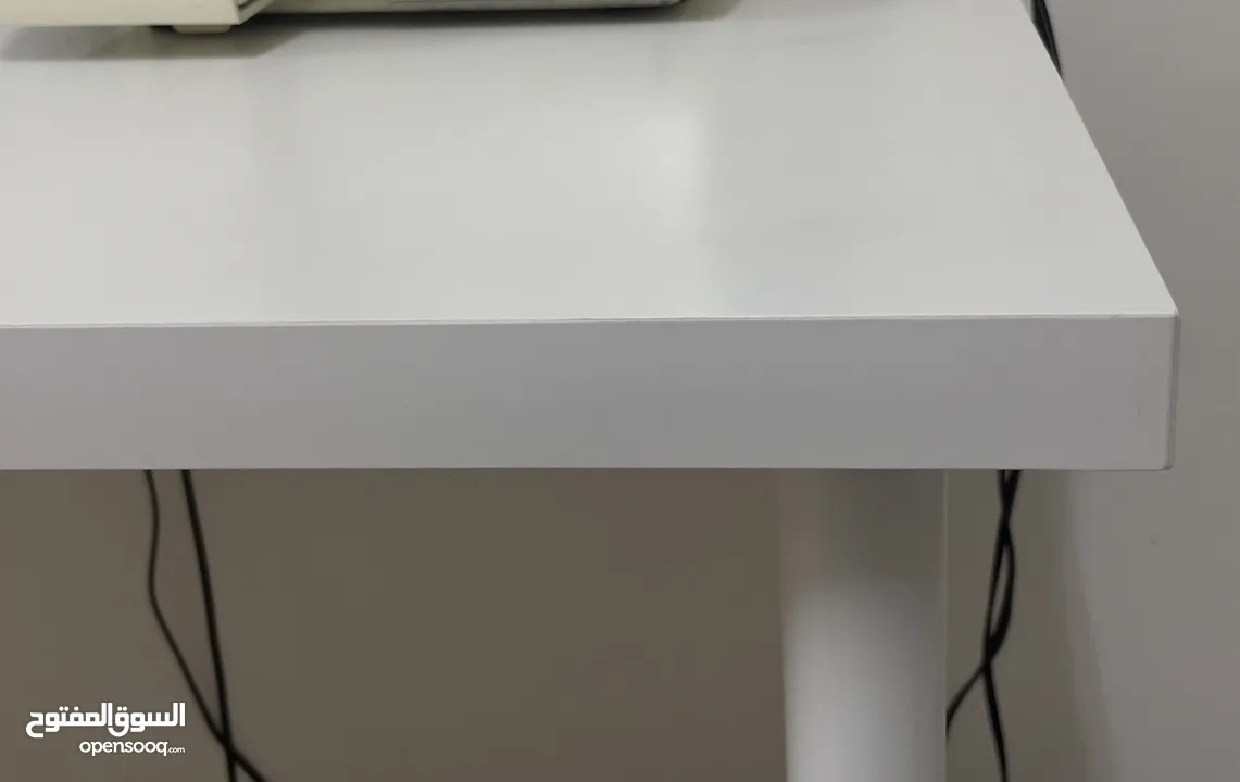 IKEA white desk table 200cm- طاولة ايكيا بيضاء 2 متر