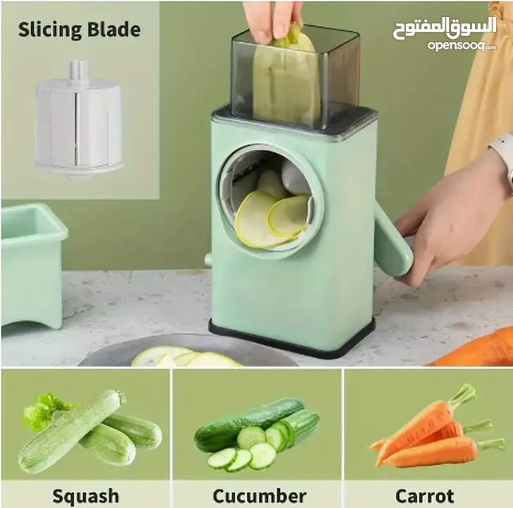 Multi Function Vegetable Cutter / Slicer with Stainless Steel Panel