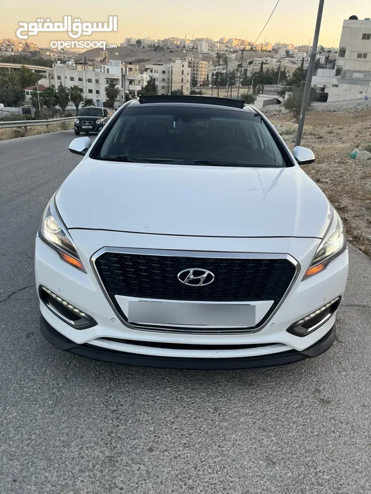 هونداي سوناتا فل كامل لمتد كرت ابيض 7 جيد