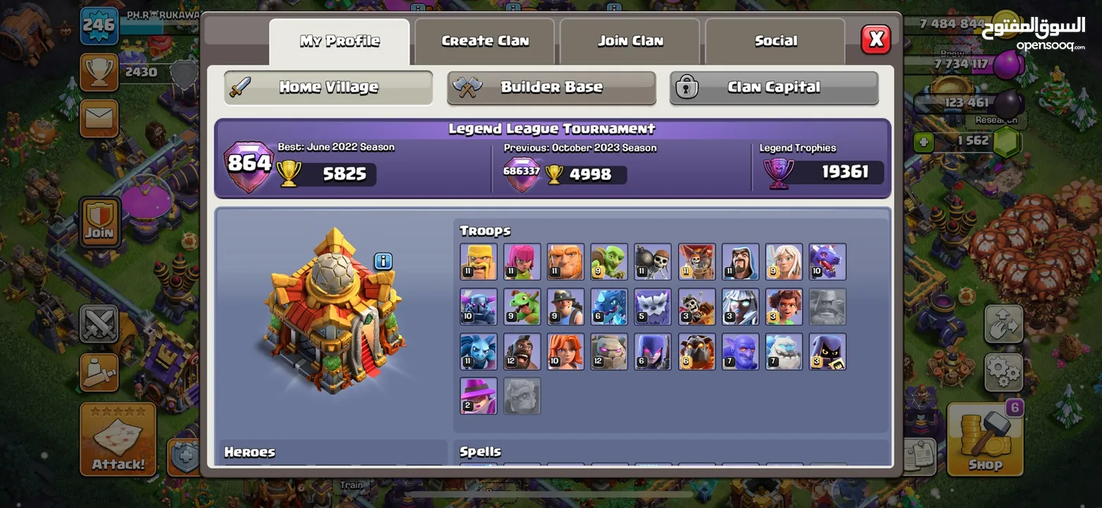 Clash of clans townhall 16 almost maxed