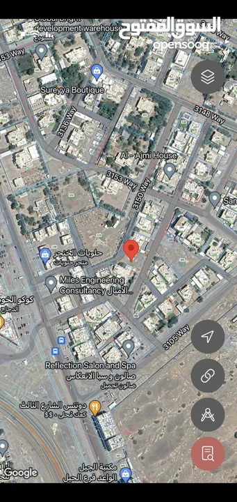 ارض سكنية الحيل الجنوبية موقع ممتاز منطقة VIP   مساحة 800 م قريب جدا من شارع البركات مطلوب 160 الف