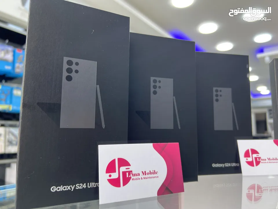 Samsung S24 ultra ( 256GB / 12 RAM)  مسكره بالكرتونة كفالة الوكيل