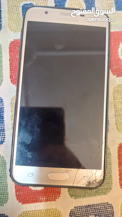 جهاز سامسونج J7 prime مع شاشه مكسوره