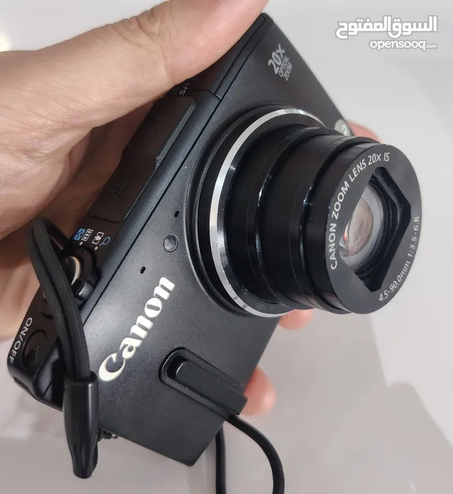 كاميرا كانون ديجيتال  PowerShot SX280 HS بحالة ممتازة مع البطارية والشاحن والجنطة