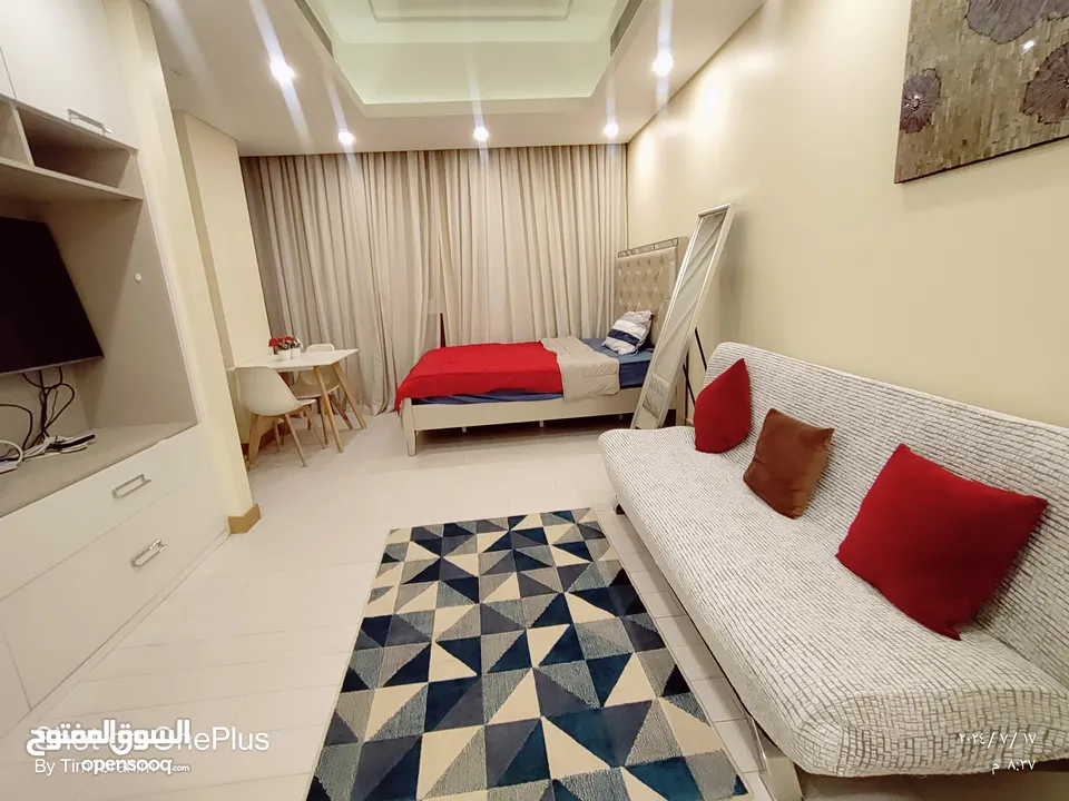 Luxury studio for rent in Juffair, fully furnished, 260 BD with EWA