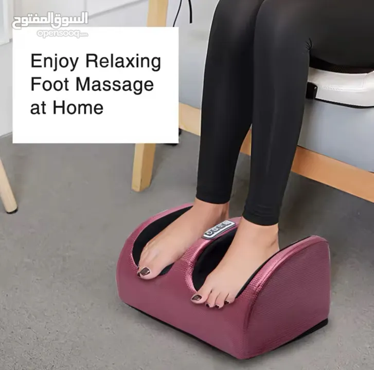 Electric Foot Massager Heating Therapy Hot Compression Shiatsu Kneading Roller Muscle Relax Pain