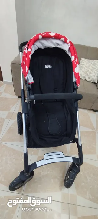 عربايه اطفال شبه جديده للبيع بسبب السفر