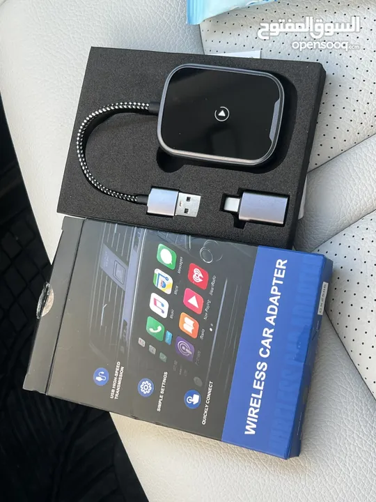 Wireless car adapter  لتشغيل الآيفون بدون سلك