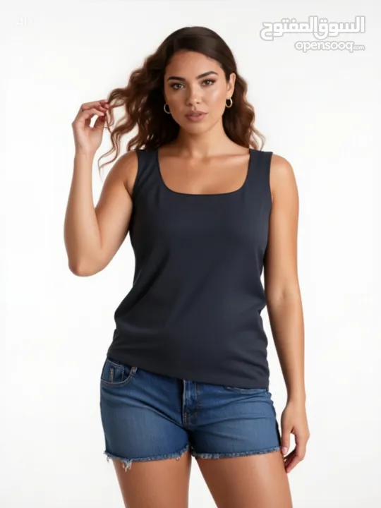 Top Basic Lama Moda Beirut بدون اكمام