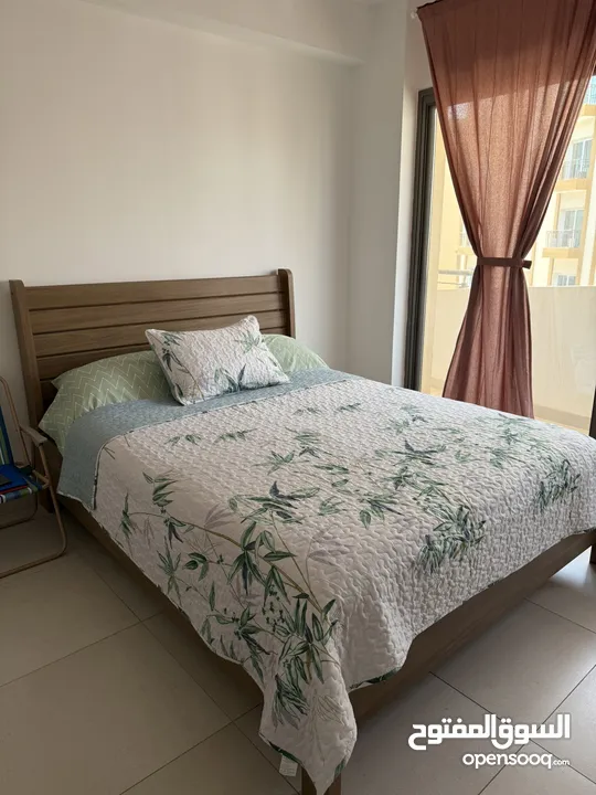 Home center Queen sized Bed with ikea Mattress