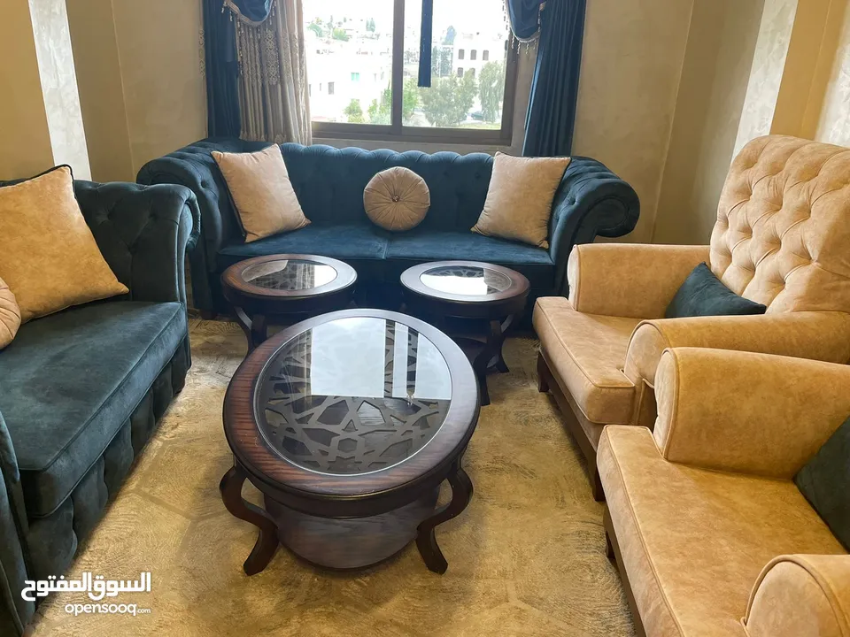كنب للبيع و طقم طربيزات