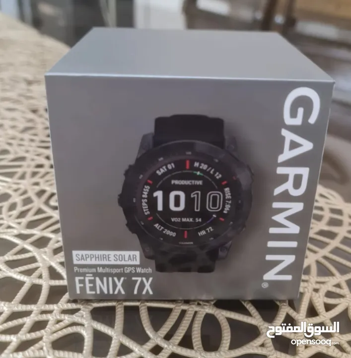 ساعه رياضية متكامله جميع الرياضات موجودة و إضافات آخر  جارمن فينكس برو 7 x Garmin