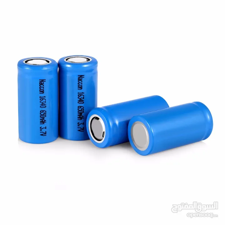 بطاريات / بطارية 16340 Rechargeable Li-ion Lithium Battery