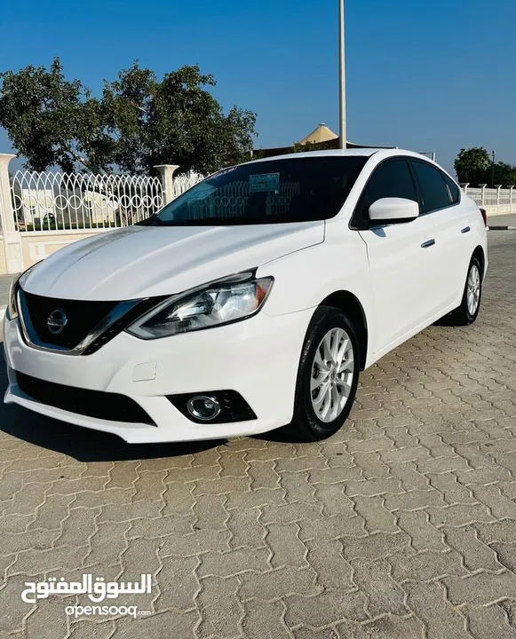 2019 NISSAN SENTRA SV WHITE  AMERICAN SPEC