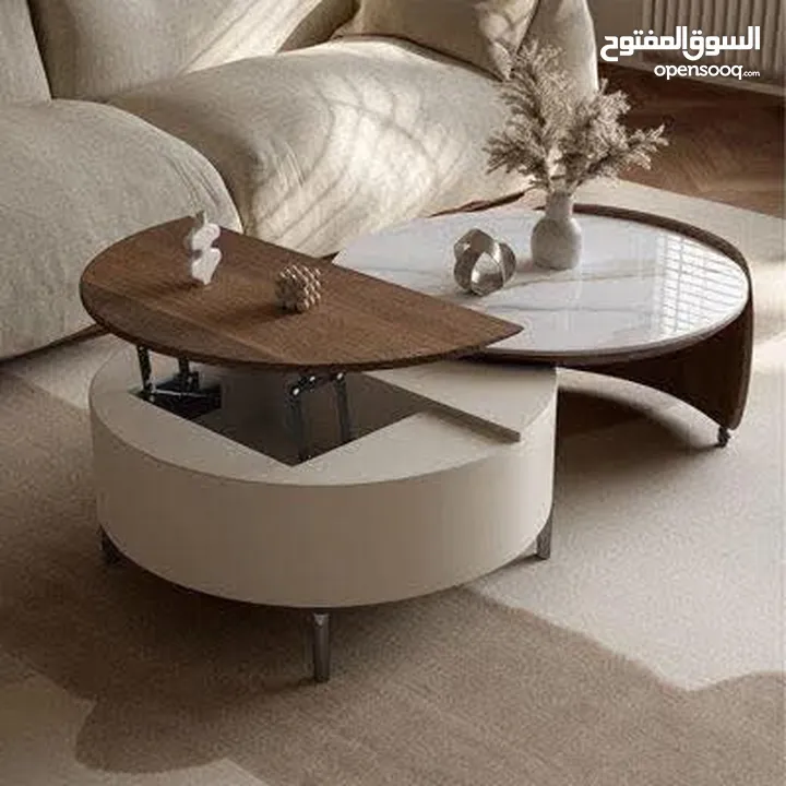 طربيزات وسطيه وطاولات سيرڤس بموديلات حلوه