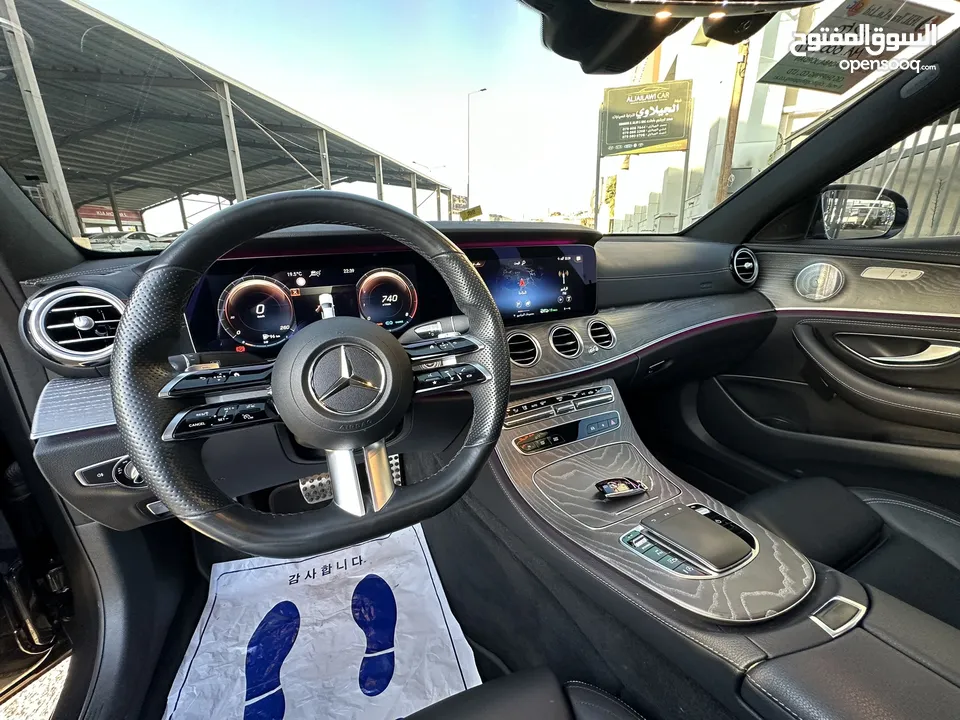 مرسيدس E350 2021 فل اضافات اعلى صنف بانوراما وارد المانيا لون فيراني مميزة