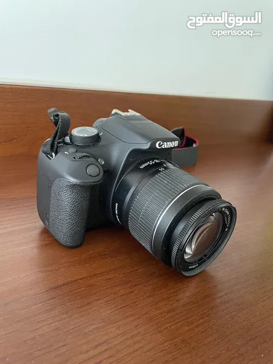 كاميرا canon eos 1200D فل hd بحالة ممتازة جدا للبيع بسعر مغري مع كامل مستلزماتها + هدايا عديدة