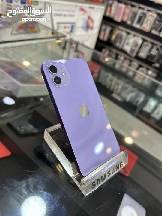 iPhone 12 128GB بطارية 90% الاجهزة بحال الوكالة مش مفتوحة ولا مغير فيها اي اشي  متوفر   كل الوانه