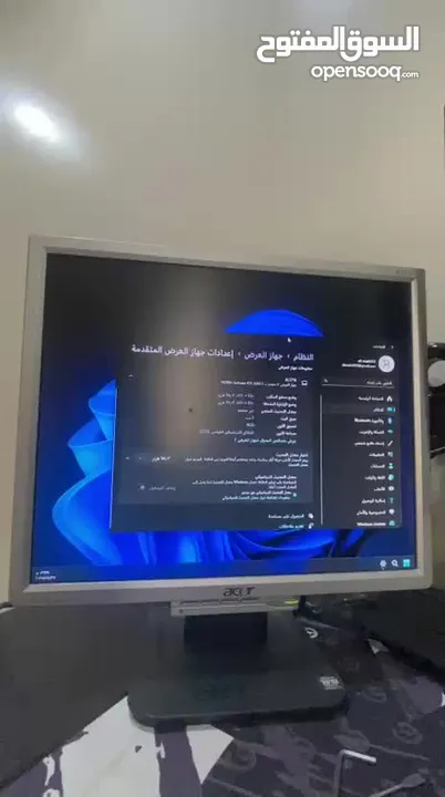 شاشة ايسر 75 هرتز 1280x1024 تصلح شاشة ثانوية للبي سي