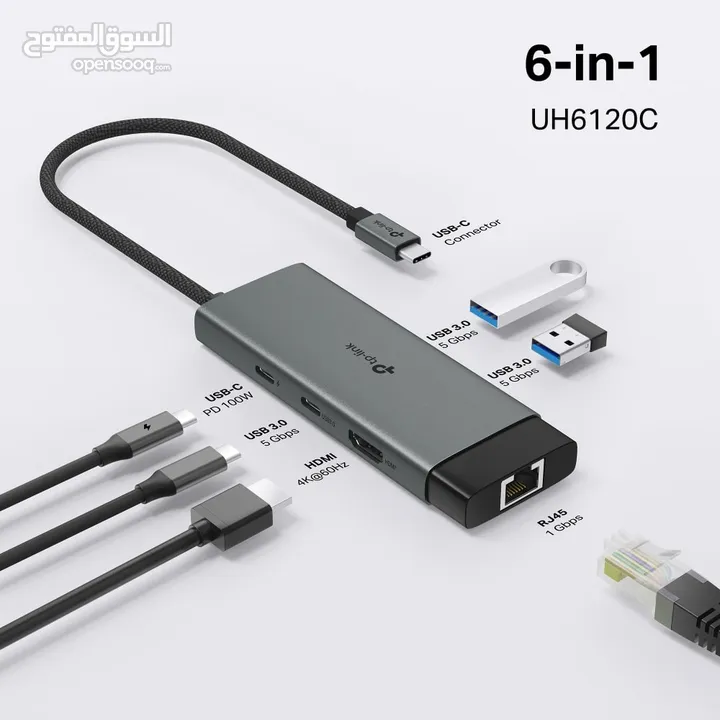 بسعر مغريTP-Link UH6120C USB Type-C Hub 6-in-1