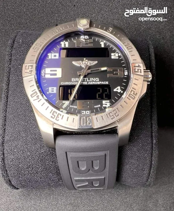 ساعة بريتلنج ايرو سبيس EVO اخر اصدار مستعمله نضيفه جداجدا للبيع بسعر 1750 دينار نهائي