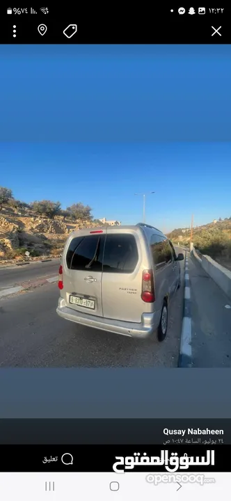 بيجو بانتر سيارة فحصها نضيف  موجود في بيت لحم  مطور قير نضاف