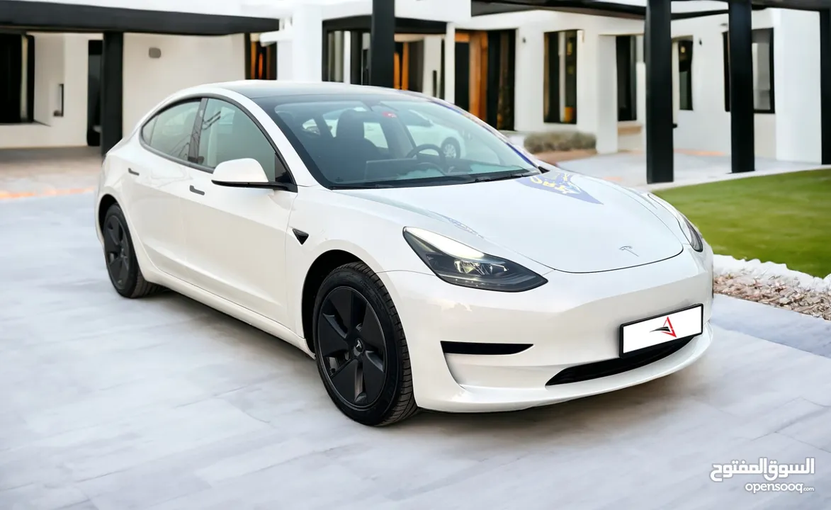 AED 2,545 PM  TESLA MODEL 3 2023  GCC SPECS  UNDER WARRANTY  LOW MILEAGE