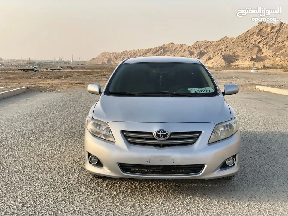 تويوتا كورولا 1.6L 2009  خليجي  سيارة في قمة النظافة وجاهزه للتسجيل