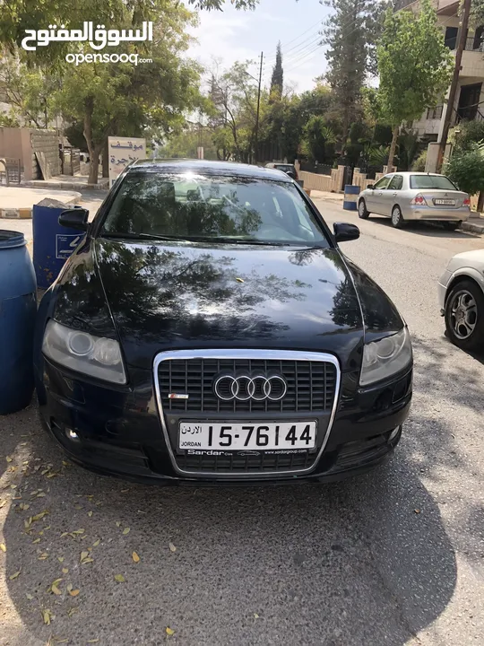 أودي كحلي  A6 2008 SLine.   حاله ممتازه فتحه سقف كراسي جلد تسخين كهـرباء