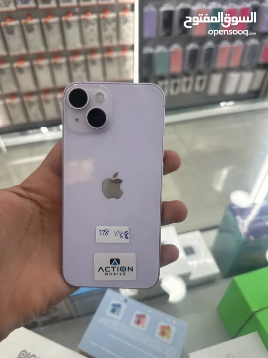 iPhone 14 128 GB used  ايفون 14 128 جيجا مستعمل بحاله الوكاله  بطاريه 88لل90‎%‎