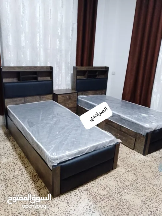 تخوت مفرد شباب مقاس 190 في 90  خزين او بكس تخت بدون فرشه