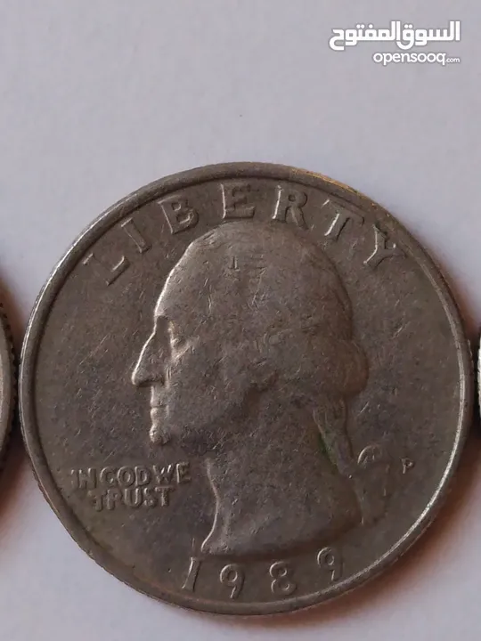 3قطع QUARTER DOLLAR
