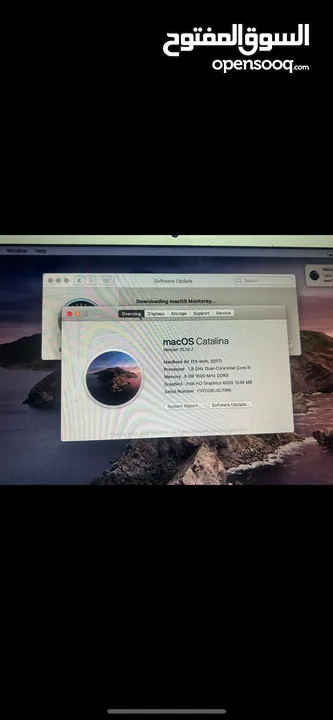 ماك بوك بحالة ممتازة اصدار 2017