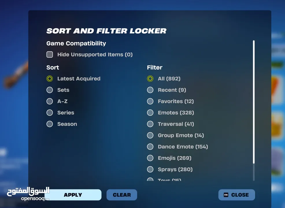حساب فورت نايت سيزون 2 الحساب اساسي