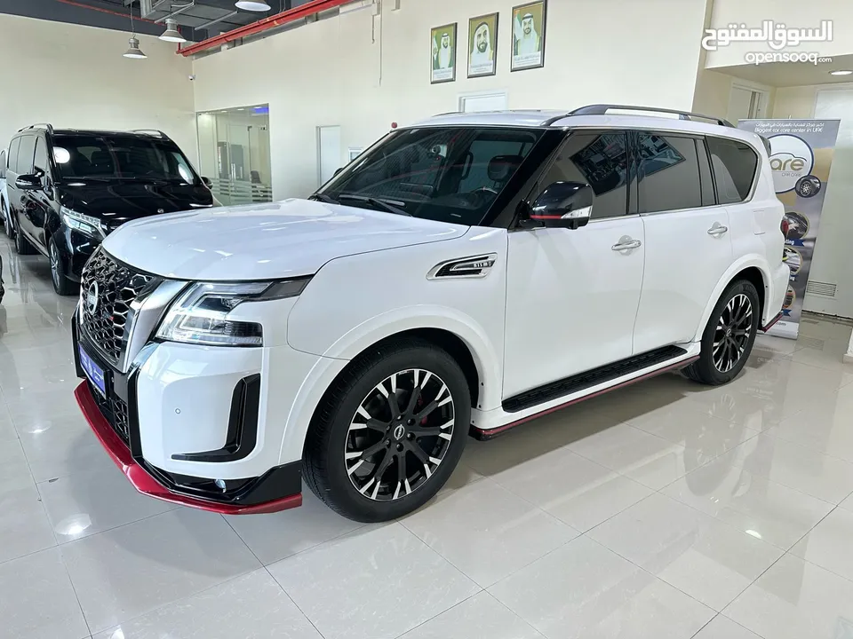 نيسان باترول نيسمو Nissan Nismo ابيض / احمر