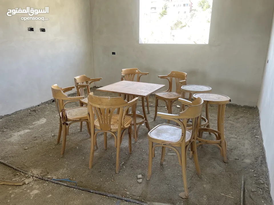 طقم كراسي مقهى بسعر مغري جداً