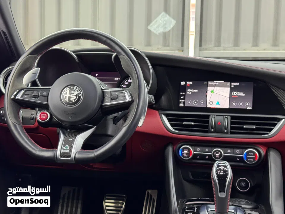 2021 Alfa Romeo Giulia Quadrifoglio, Nov 2027 Alfa Romeo Warranty + Service Pack, Low Kms, GCC