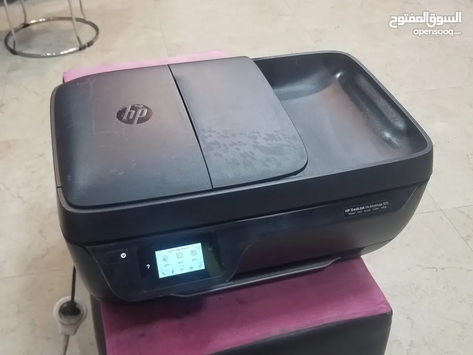 طابعات hp ملونة ويرلس مع سكانر وحبر جديد اصلي