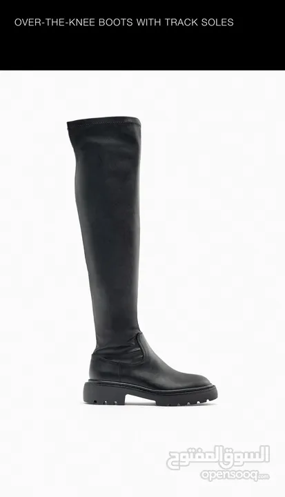 over-the-knee long boots from zara 25 kd the size is 40. Read description