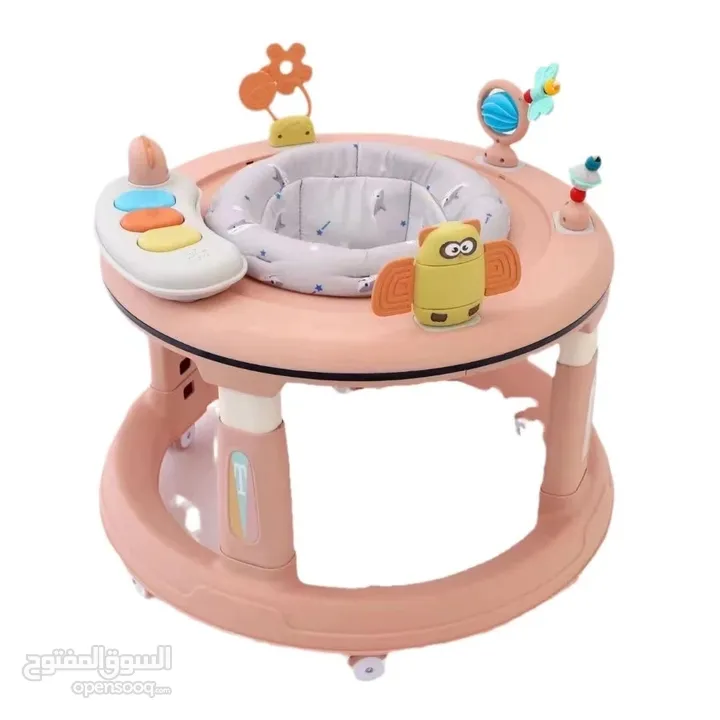 عرض خاص على مشّاية الأطفال الذكية 360 درجة من Island Toys مع اضاءة على الدائرة العلويه للكراجة